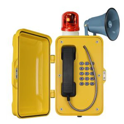 Vatnsheldur Industrial Sími með Flasher & Horn JR101-FK-HB